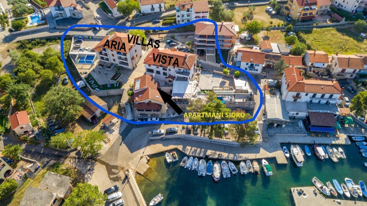 Apartmani Sidro Малинска Экстерьер фото